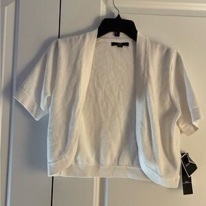 R&K Classic White Knit Sweater Size Small